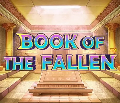 Book of the Fallen online game logo by Pragmatic Play on myfotoroom.com
